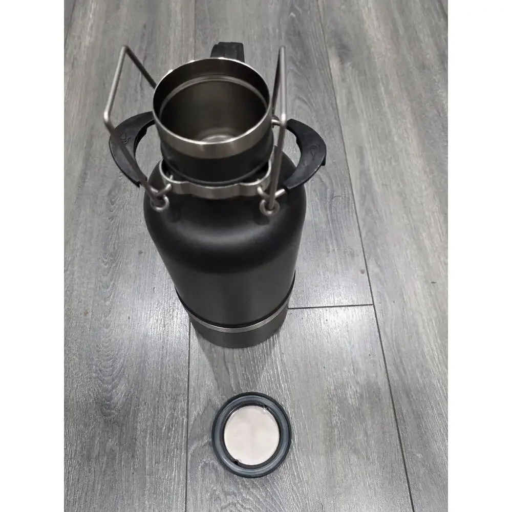Drink Tanks Black 64oz Stainless Steel Insulated Growler Camping Outdoor termos